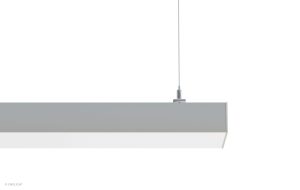 VIV10236F Extendable Ultra Wide Pendant Linear Light with Flush Frosted Lens