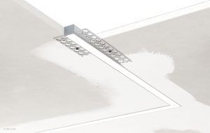 SPK5615F Drywall Recessed Linear Light with Flush Frosted Lens