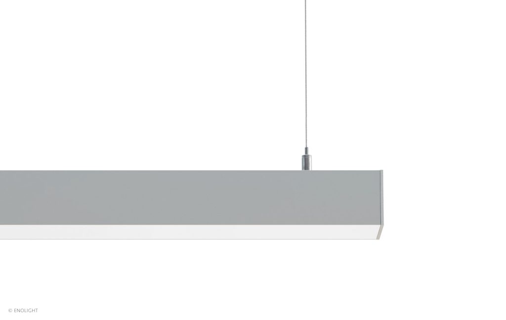 VIV5036F Extendable Pendant Surface Linear Light with Flush Frosted Lens