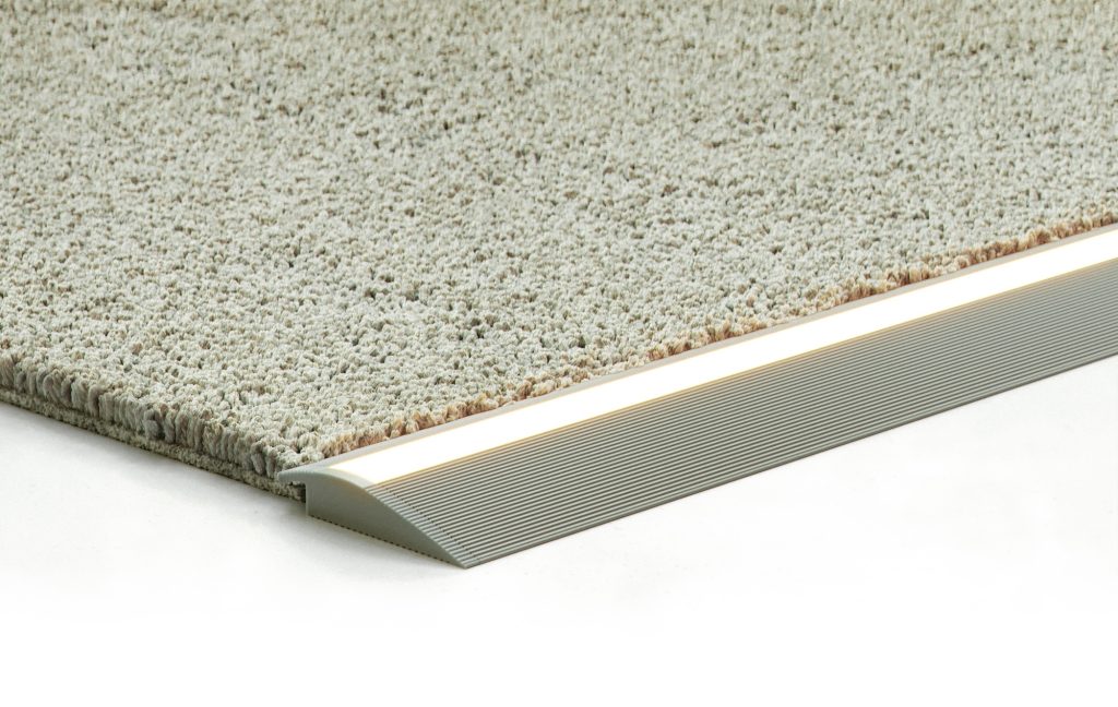 TIE5711C Floor Transition Linear Light with Curved Frosted Lens